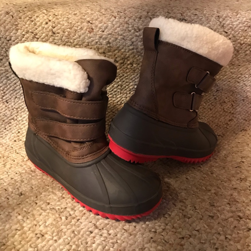 Thermolite Brown Boots with Faux Sherpa Lining